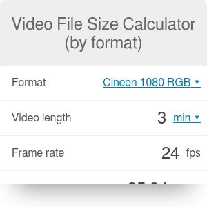 4k video file size calculator|Online Video Size Calculator By Format and Device (4K Included).